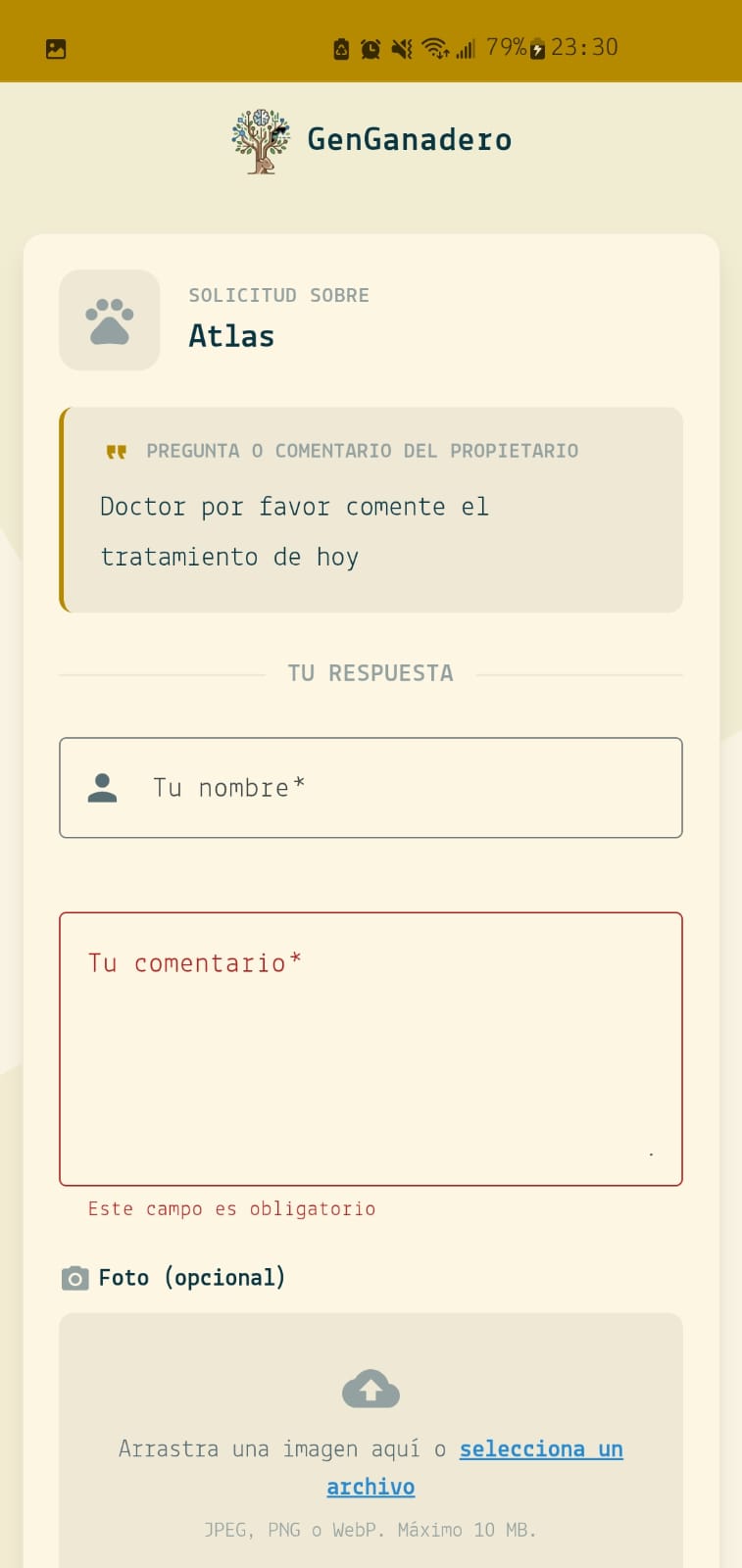 Comentario externo en GenGanadero