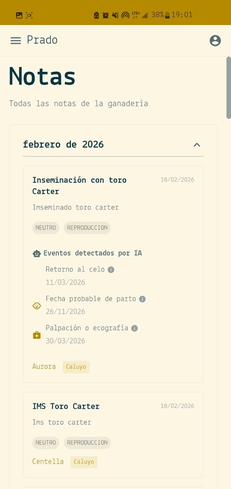 Notas en GenGanadero
